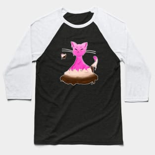 Ice cream kitty Baseball T-Shirt